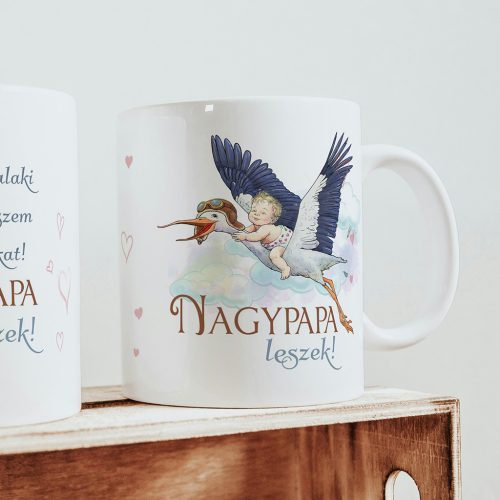 Retro bögre - Nagypapa leszek! Hamarosan valaki miatt félre teszem a szerszámokat!... - fehér bögre