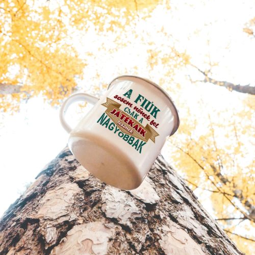 Retro bögre - Induljon reggel olajozottan a rendszer - zöld - fehérbögre