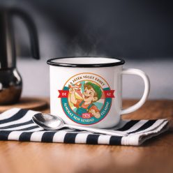   Retro fémbögre - A játék egyszer véget ér, de az álmokat sosem szabad feladni!  - kék - fekete perem