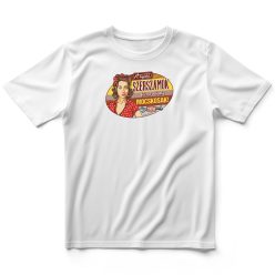   HuDe Retro póló - A legjobb szerszámok néha kicsit mocskosak - bordó minta - fehér