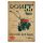 Retro fémtábla - Robi 55 - univerzális kerti kisgép - antik piros - A4 - 20x30 cm  - PREMIUM 