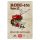 Retro fémtábla - Robi 151 - univerzális kerti kisgép - piros - A4 - 20x30 cm - PREMIUM
