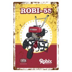 Retro fémtábla - Robi 55 - piros - A4 - 20x30 cm  