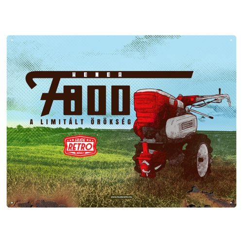 Retro fémtábla - F800 Limitált örökség - A3 - 30x40 cm - PREMIUM