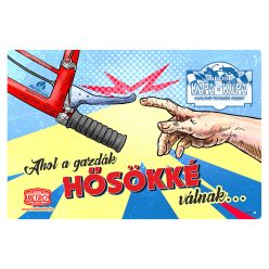   Retro fémtábla - Kapa-Kupa - Ahol a gazdák hősökké válnak - sima - A4 - 20x30 cm 