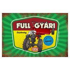   Retro hűtőmágnes - Full gyári, eredeti kínai alkatrészekkel - zöld - 6x9 cm