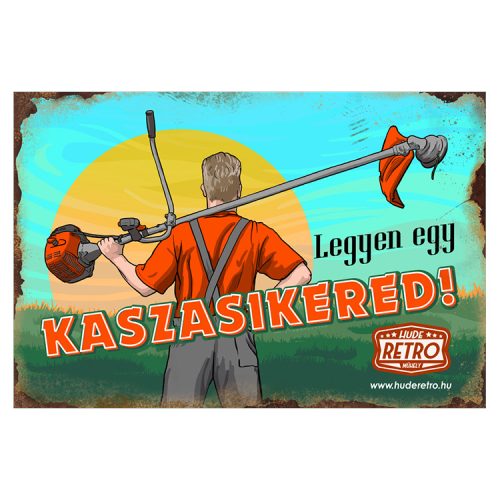 Retro hűtőmágnes - Legyen egy kaszasikered - 6x9 cm
