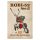 Retro fémtábla - Robi 52 - univerzális kerti kisgép - piros - A4 - 20x30 cm - PREMIUM
