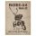 Retro fémtábla - Robi 52 - univerzális kerti kisgép - barna antik - A3 - 30x40 cm PREMIUM