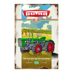   Retro fémtábla - Dutra - Több mint gép. Egy korszak jelképe! - zöld -színes - A4 - 20x30 cm 