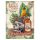 Retro fémtábla - Aki mindent nap rumot iszik... - barna - A3 - 30x40 cm - PREMIUM