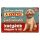 Retro fémtábla - A kerítés lehet nem akadály, a goldendoodle kutyánk viszont nagyon is az! - kék - A4 - 20x30 cm