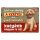 Retro fémtábla - A kerítés lehet nem akadály, a goldendoodle kutyánk viszont nagyon is az! - barna - A4 - 20x30 cm - PREMIUM