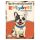 Retro fémtábla - Az élet mindig szebb kutyával az oldaladon! - francia bulldog - piros - A3 - 30x40 cm - PREMIUM